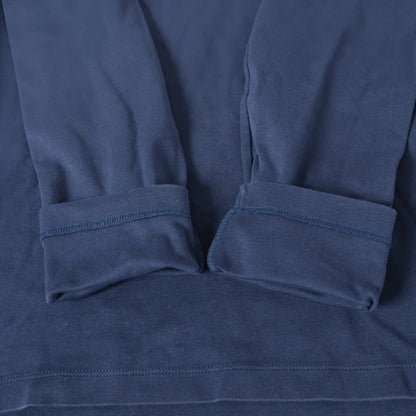 LOUIS VUITTON Large Logo Long T-Shirt, Size S, Navy, RM131M, Tops