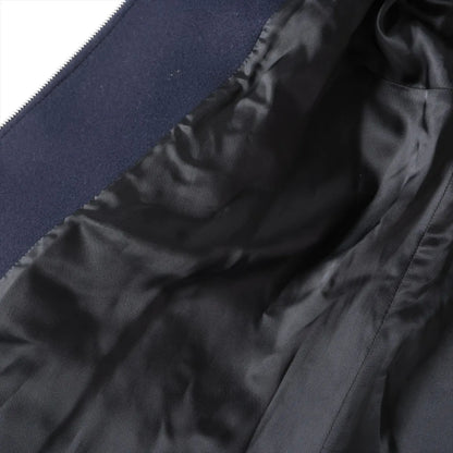 LOUIS VUITTON 2015AW Wool Long Coat, Size 40, Navy, RW152A