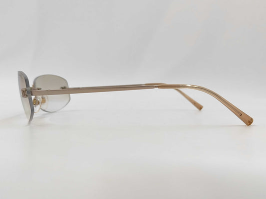  CHANEL Coco Mark Rimless Sunglasses Gray Sunglasses & Glasses