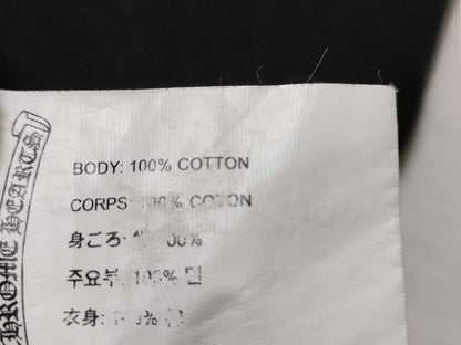 CHROME HEARTS New Scroll Label Hoodie Zip M Black Tops