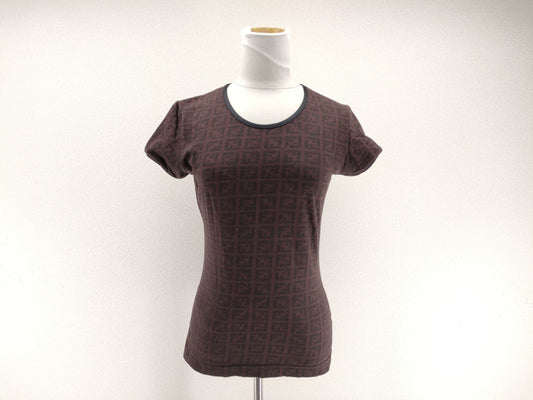FENDI Zucca T-shirt Brown Tops