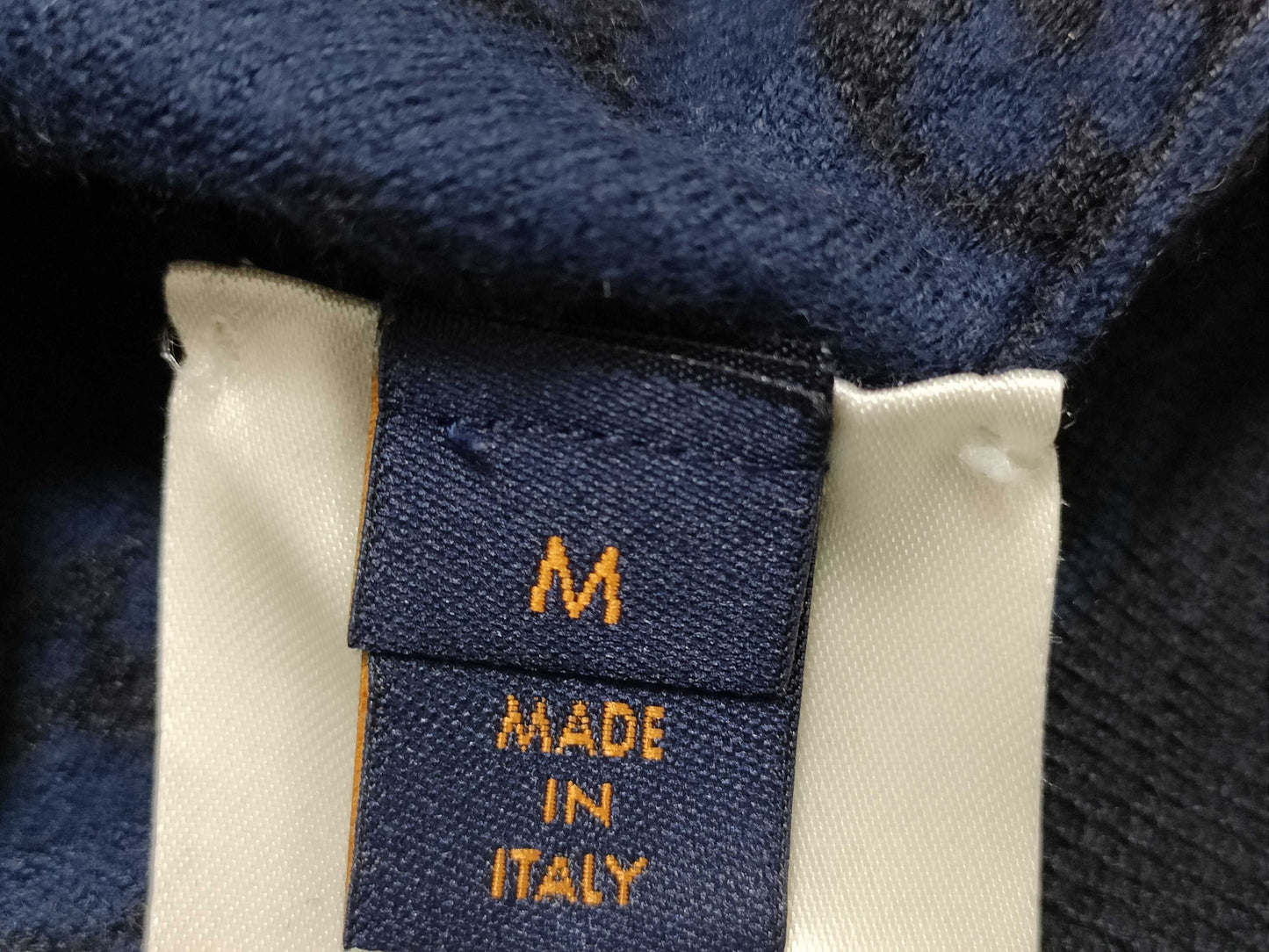 LOUIS VUITTON 18AW Monogram Knit Sweater Navy M Tops