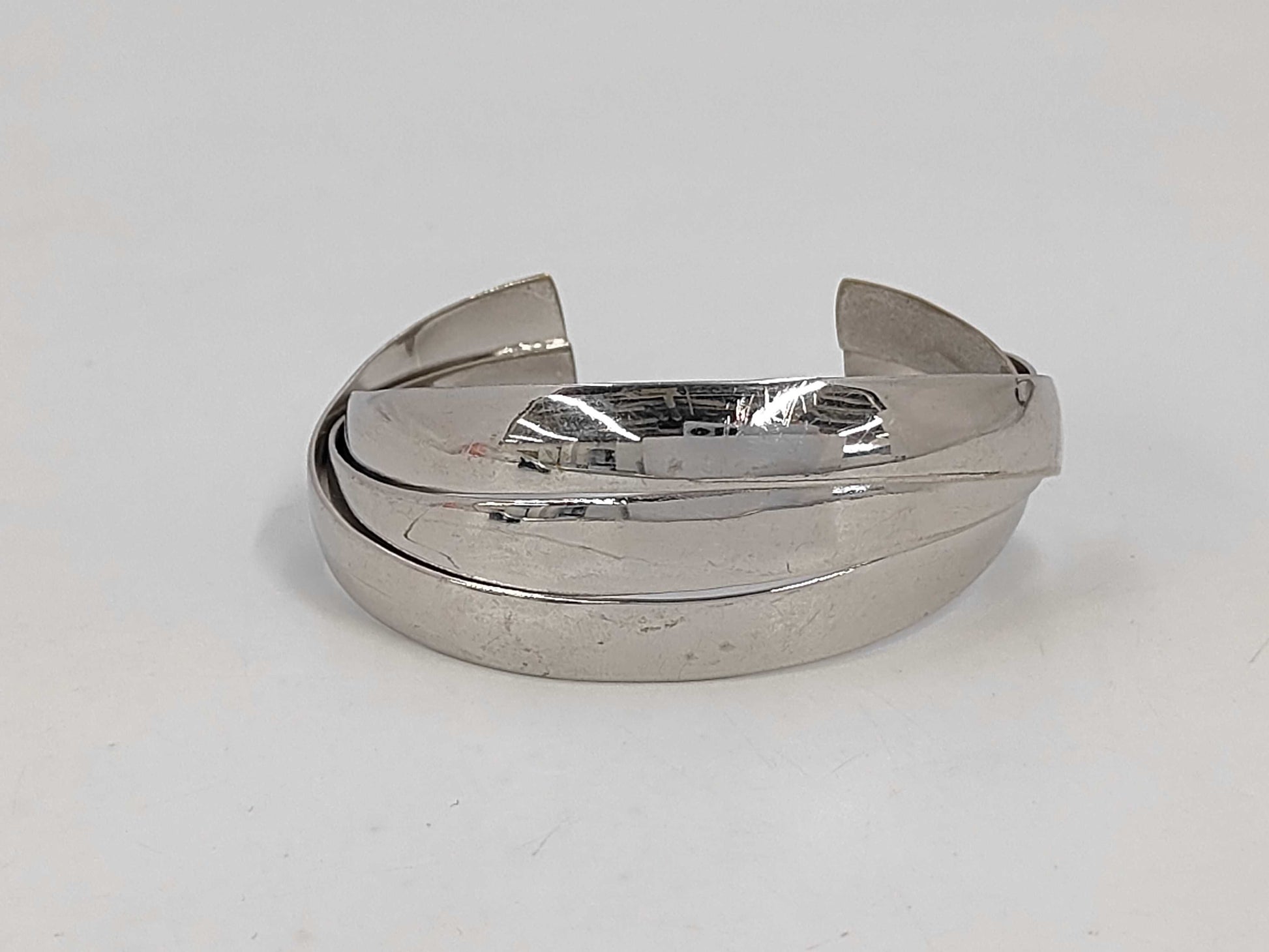 Tiffany & Co. Vintage Slim Triple Cuff Bangle, 925, 35.6g