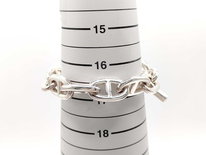 HERMES Chaine d'Ancre TGM 11 links 101.6g 20 stamps Ag925 bracelet/bangle