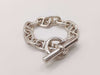 HERMES Chaine d'Ancre TGM 11 links 101.6g 20 stamps Ag925 bracelet/bangle
