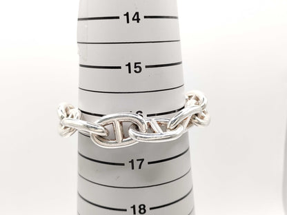 HERMES Chaine d'Ancre TGM 11 links 106.1g 21 stamps Ag925 bracelet/bangle