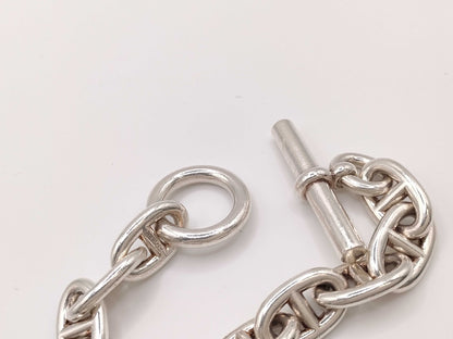 HERMES Chaine d'Ancre TGM 11 links 106.1g 21 stamps Ag925 bracelet/bangle
