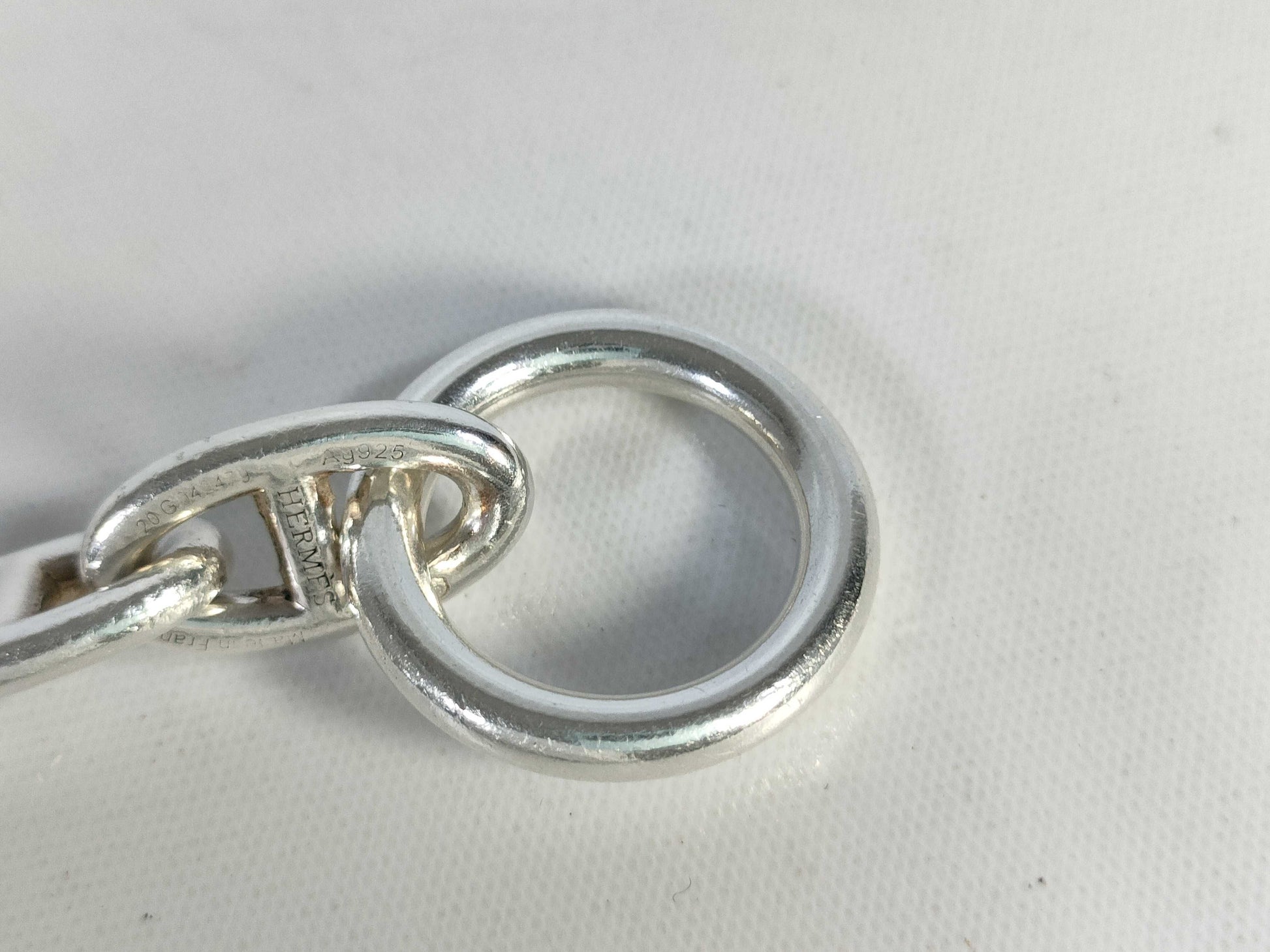 HERMES Chaine d'Ancre GM 13 links 66.6g Ag925 Bracelet Bracelet Bangle