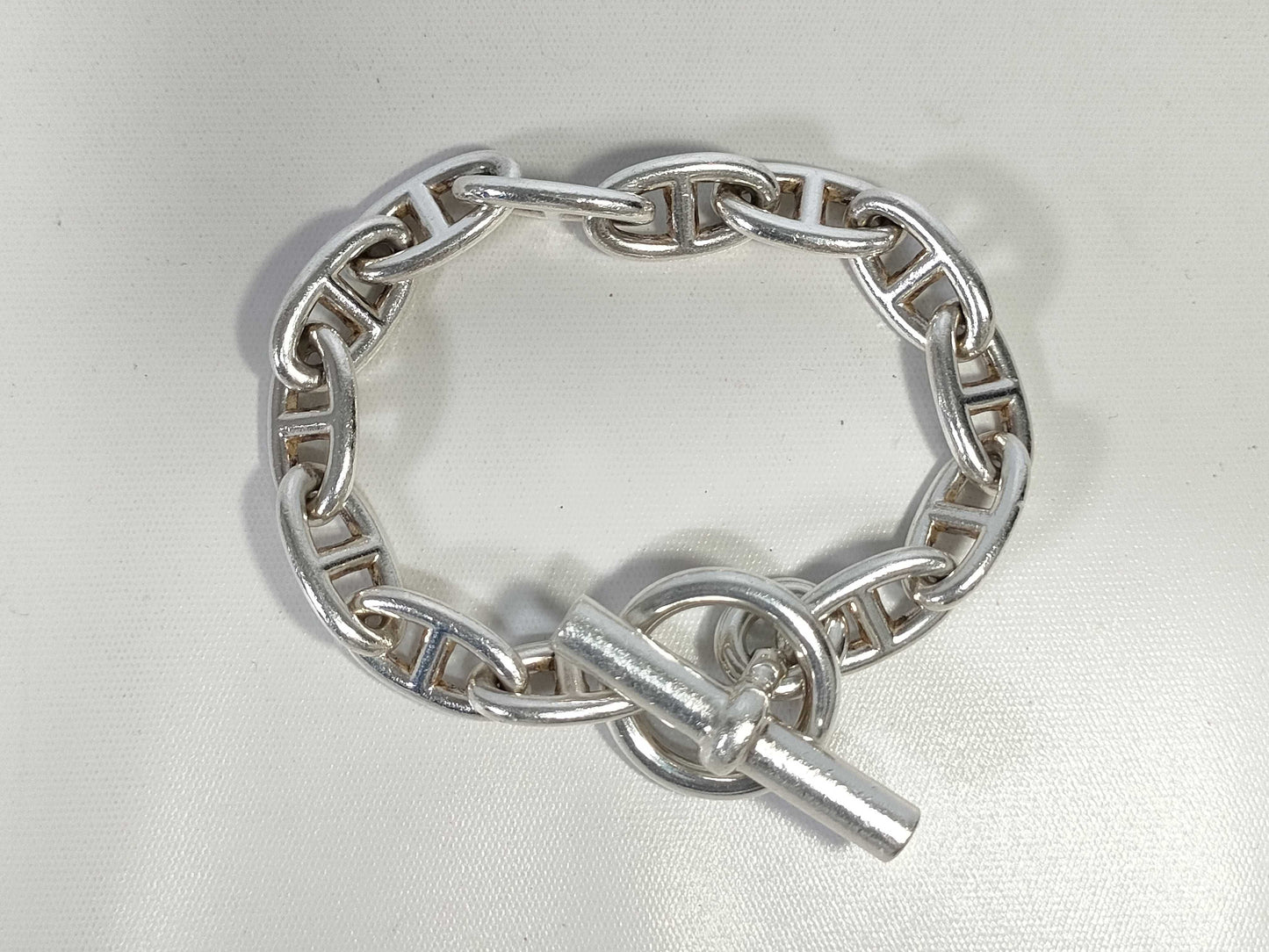 HERMES Chaine d'Ancre GM 13 links 66.6g Ag925 Bracelet Bracelet Bangle