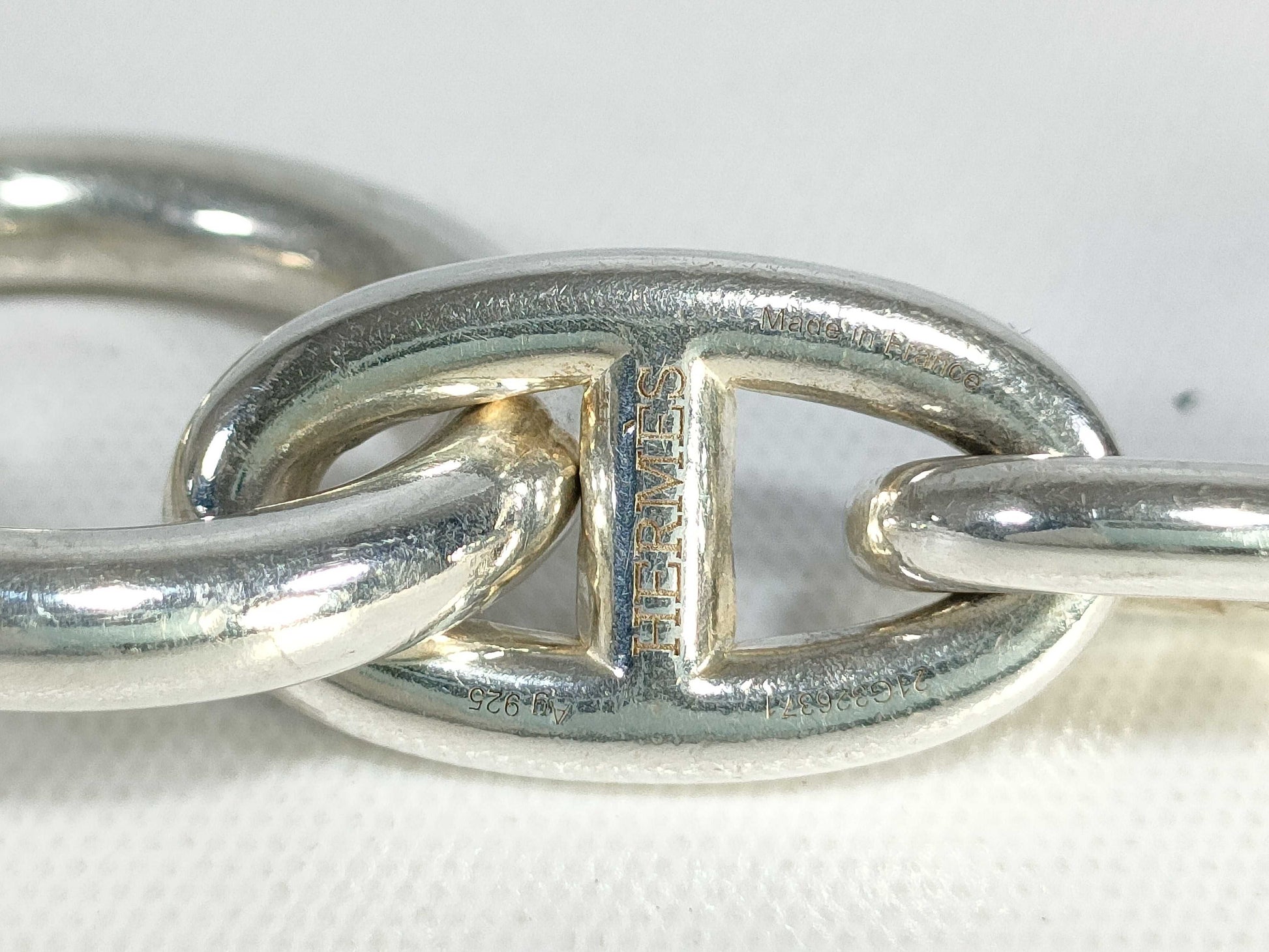 HERMES Chaine d'Ancre GM 15 links 73.1g 21 stamp Ag925 bracelet bracelet bangle