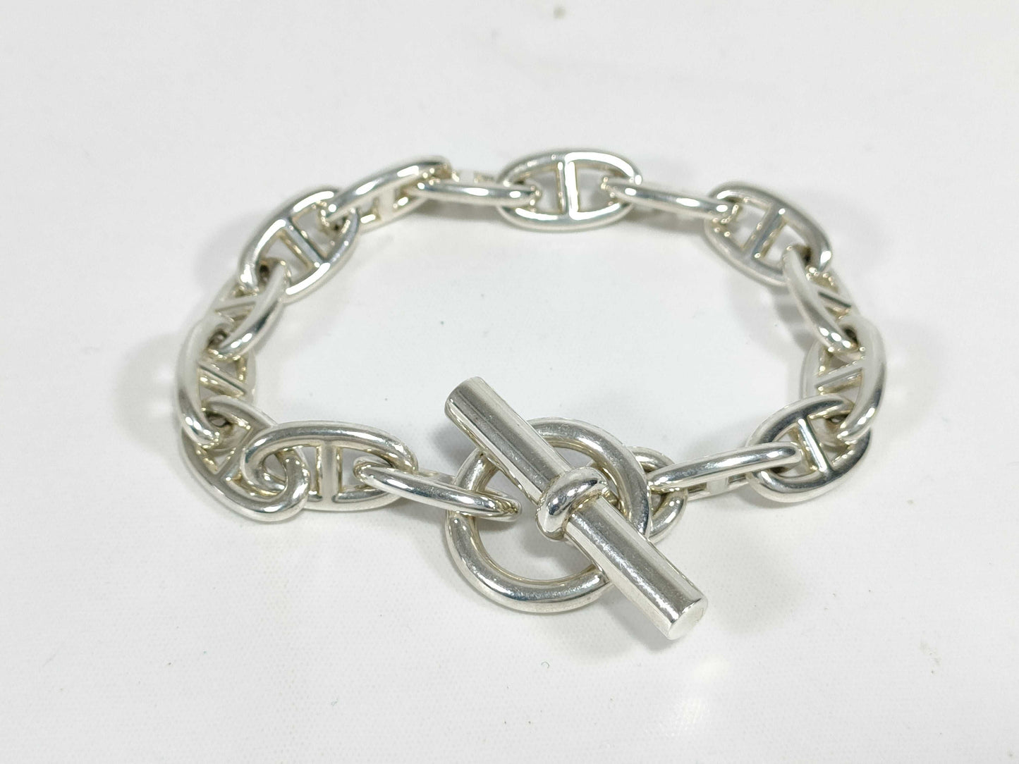 HERMES Chaine d'Ancre GM 15 links 73.1g 21 stamp Ag925 bracelet bracelet bangle