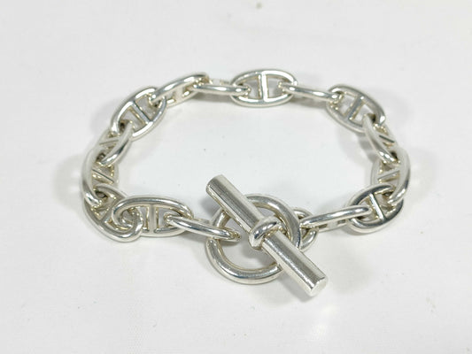 HERMES Chaine d'Ancre GM 15 links 73.1g 21 stamp Ag925 bracelet bracelet bangle