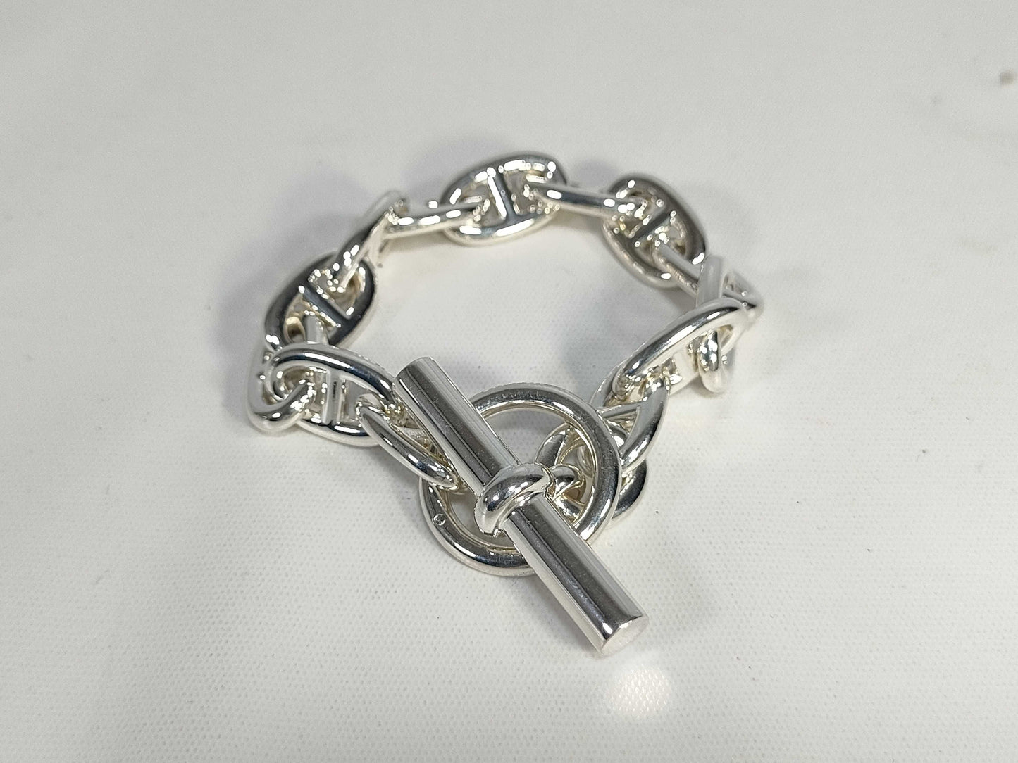 HERMES Chaine d'Ancre MM 13 links 50g Ag925 bracelet Bracelet Bracelet Bangle