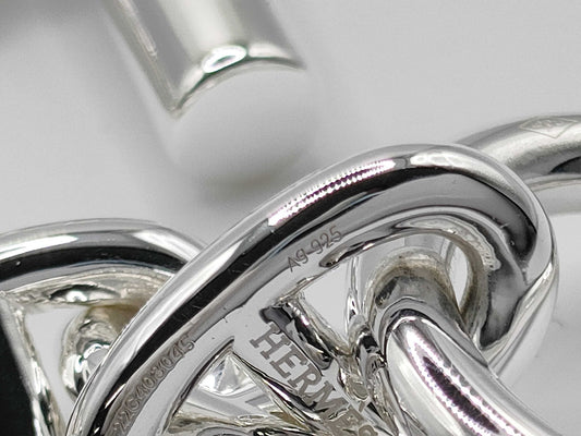 HERMES Chaine d'Ancre MM 14 links 50.6g 22 stamp Ag925 bracelet/bangle