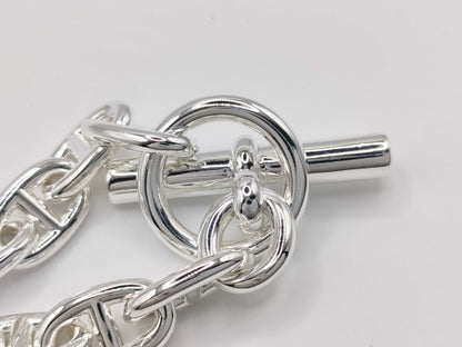 HERMES Chaine d'Ancre MM 14 links 50.6g 22 stamp Ag925 bracelet/bangle