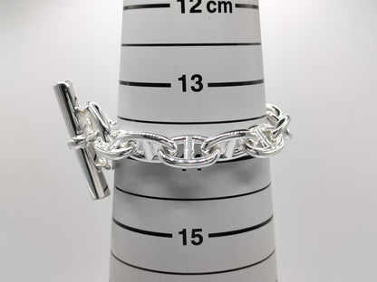 HERMES Chaine d'Ancre MM 13 links 49.4g 22 stamped Ag925 bracelet/bangle