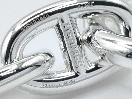 HERMES Chaine d'Ancre MM 13 links 49.4g 22 stamped Ag925 bracelet/bangle