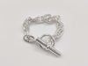 HERMES Chaine d'Ancre MM 14 links 52.3g 24 stamps Ag925 bracelet/bangle