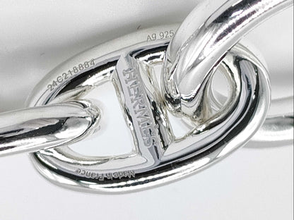 HERMES Chaine d'Ancre MM 14 links 52.3g 24 stamps Ag925 bracelet/bangle