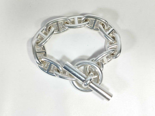 HERMES Chaine d'Ancre TGM 10-link 100g 23 stamped Ag925 bracelet