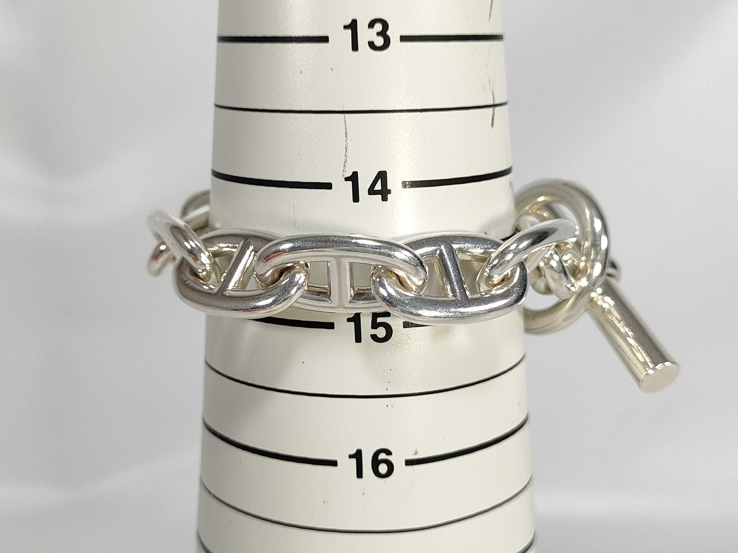 HERMES Chaine d'Ancre TGM 10-link 100g 23 stamped Ag925 bracelet