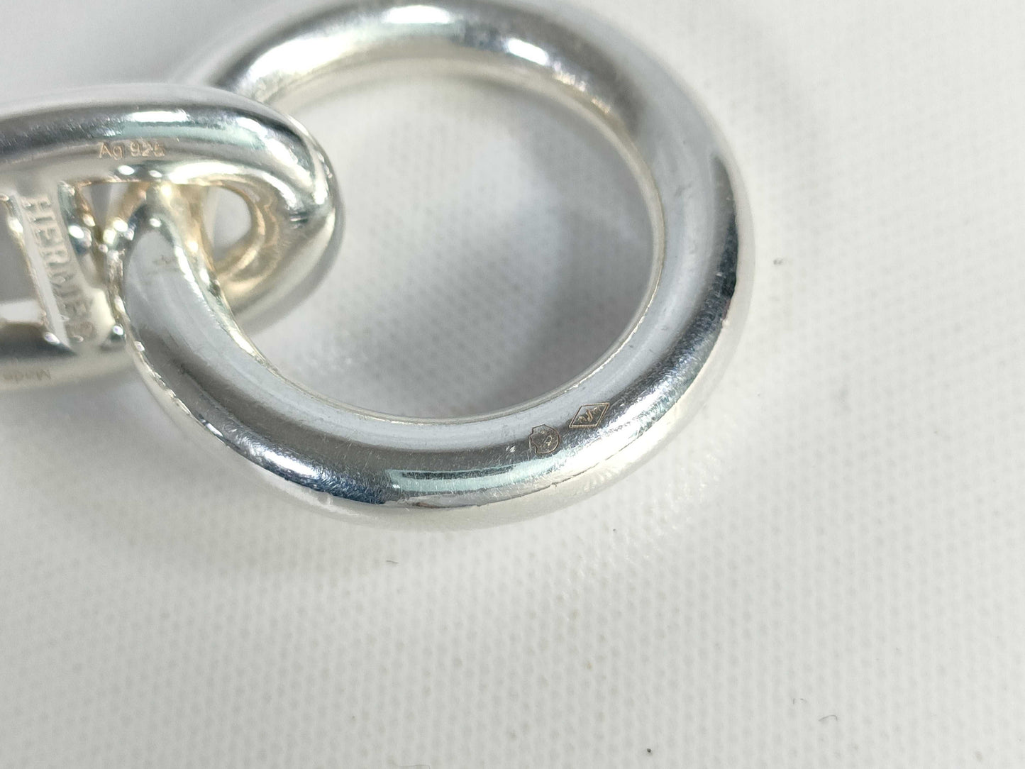 HERMES Chaine d'Ancre TGM 10-link 100g 23 stamped Ag925 bracelet