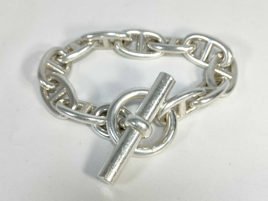 HERMES Margiela-era Chaine d'Ancre TGM 11-link, 101.4g, Stamped, Ag925 Bracelet