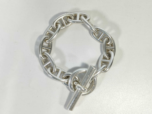 HERMES Margiela-era Chaine d'Ancre TGM 11-link, 101.4g, Stamped, Ag925 Bracelet