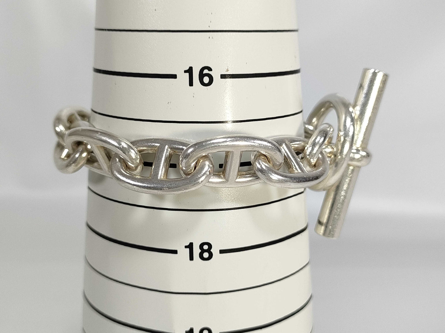 HERMES Margiela-era Chaine d'Ancre TGM 11-link, 101.4g, Stamped, Ag925 Bracelet