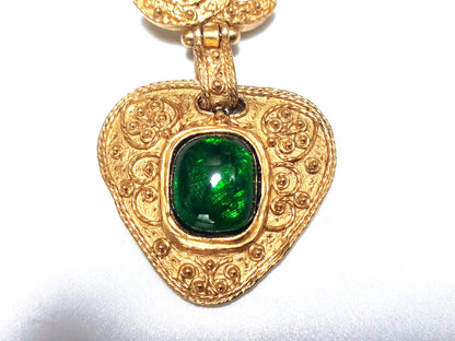 CHANEL Gripoir Coco Mark Triangle Swing 94A Necklace