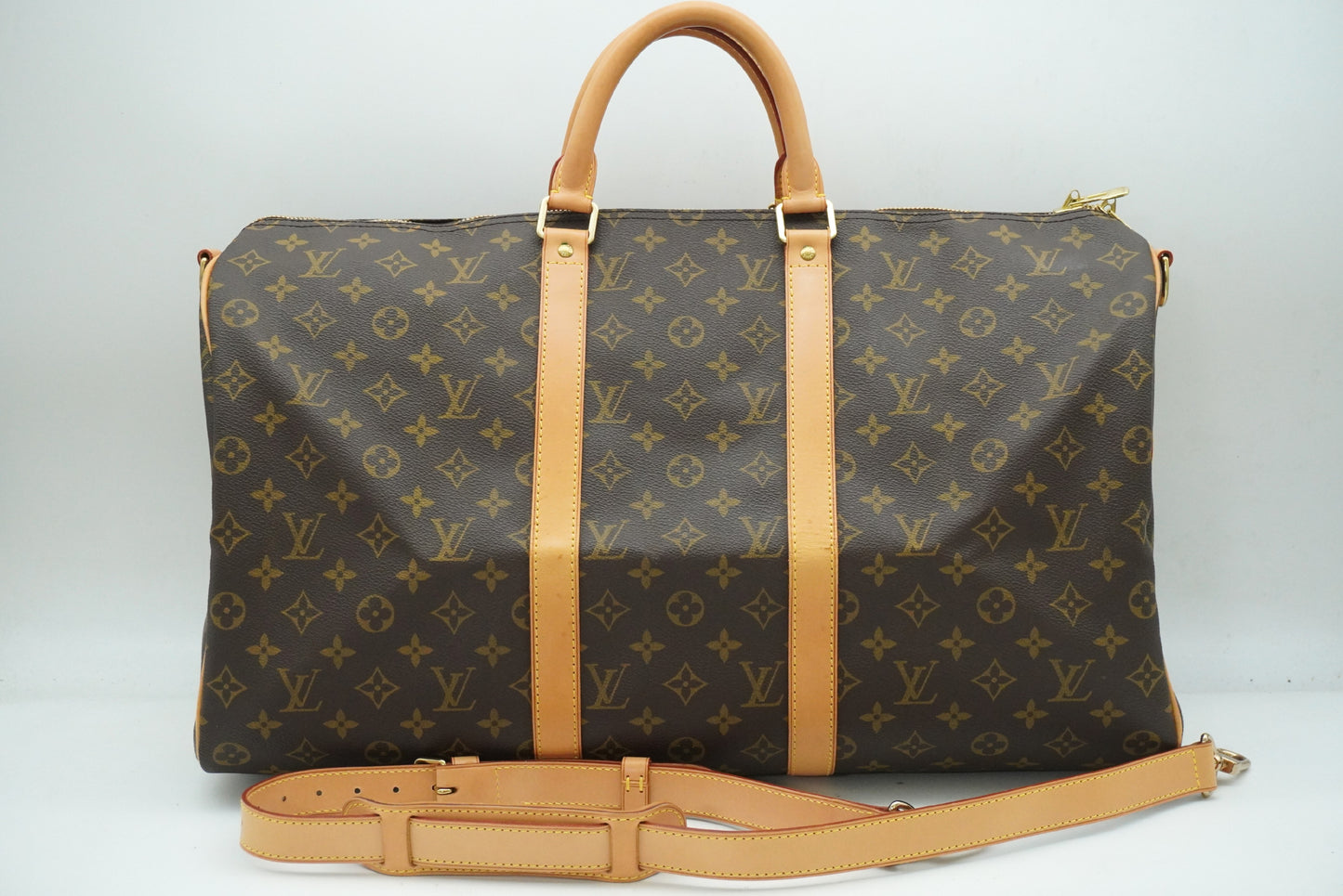 LOUIS VUITTON Monogram Keepall Bandouliere 50 M41416 Shoulder Strap Boston Bag