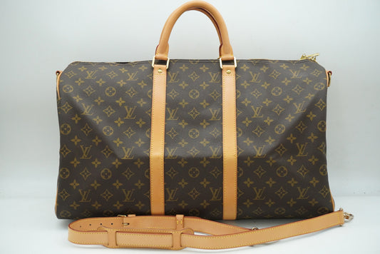 LOUIS VUITTON Monogram Keepall Bandouliere 50 M41416 Shoulder Strap Boston Bag
