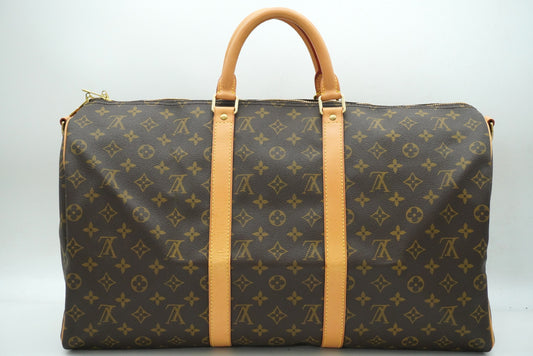 LOUIS VUITTON Monogram Keepall Bandouliere 50 M41416 Shoulder Strap Boston Bag