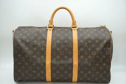 LOUIS VUITTON Monogram Keepall Bandouliere 50 M41416 Shoulder Strap Boston Bag