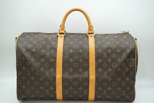 LOUIS VUITTON Monogram Keepall Bandouliere 50 M41416 Shoulder Strap Boston Bag