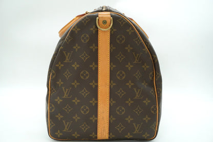 LOUIS VUITTON Monogram Keepall Bandouliere 55 M41414 Shoulder Strap Boston Bag