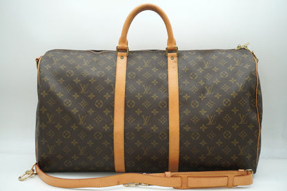 LOUIS VUITTON Monogram Keepall Bandouliere 55 M41414 Shoulder Strap Boston Bag