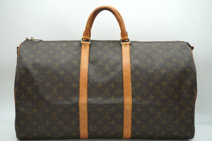 LOUIS VUITTON Monogram Keepall Bandouliere 55 M41414 Shoulder Strap Boston Bag