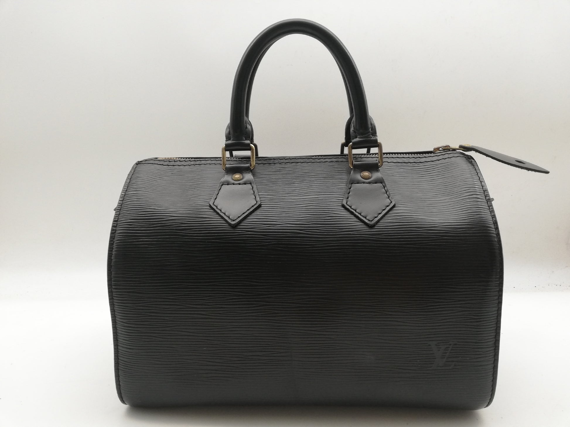 LOUIS VUITTON Epi Speedy 30 M59022 Noir Handbag