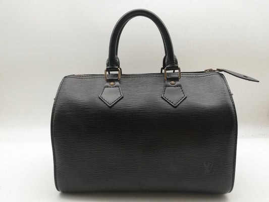 LOUIS VUITTON Epi Speedy 30 M59022 Noir Handbag