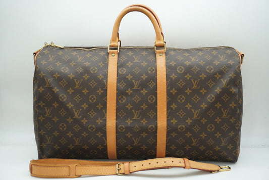 LOUIS VUITTON Monogram Keepall Bandouliere 55 M41414 Shoulder Strap Boston Bag