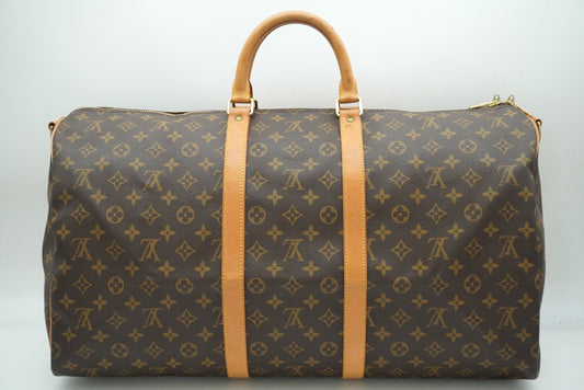 LOUIS VUITTON Monogram Keepall Bandouliere 55 M41414 Shoulder Strap Boston Bag