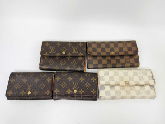 LOUIS VUITTON Monogram Louis Vuitton 5-Piece Wallet Set
