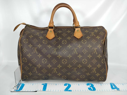 LOUIS VUITTON Monogram Louis Vuitton Speedy 35 Monogram M41524 Boston Bag