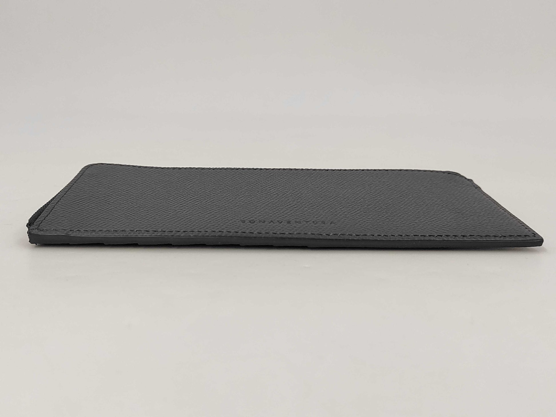 Bonaventura Leather Zip Card Case with Box and Certificate of Authenticity.