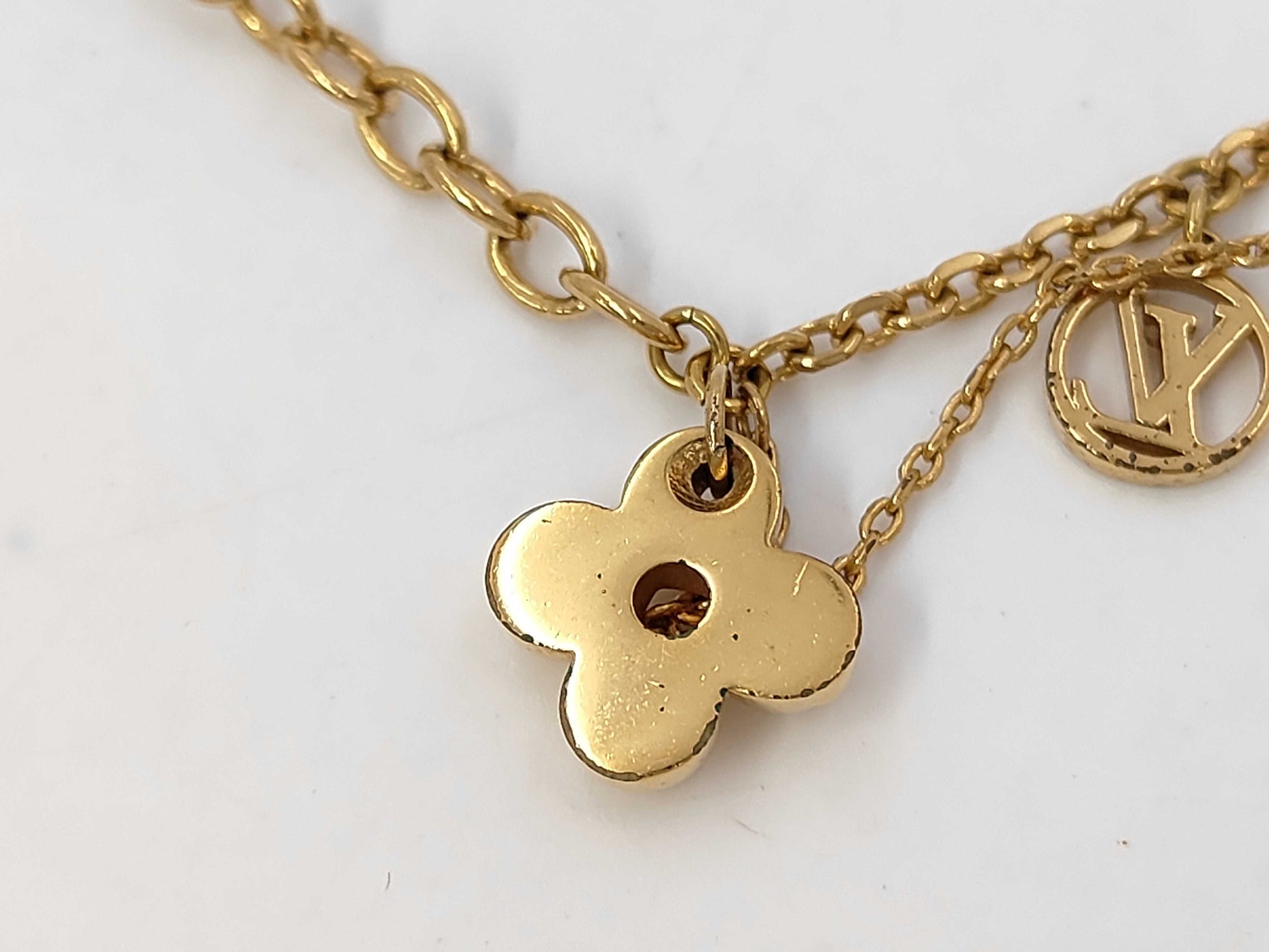 LOUIS VUITTON Collier Blooming Necklace M64855 OB0197 Box Necklace