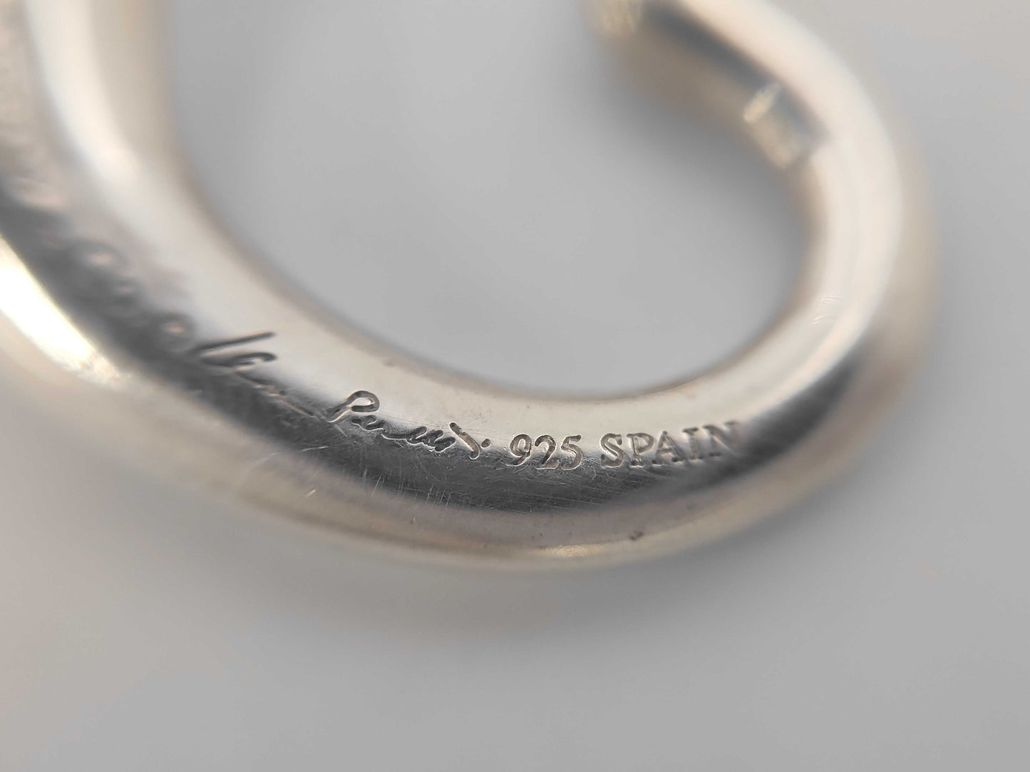 Tiffany & Co. SV925 Open Heart Necklace 7.02g Necklace