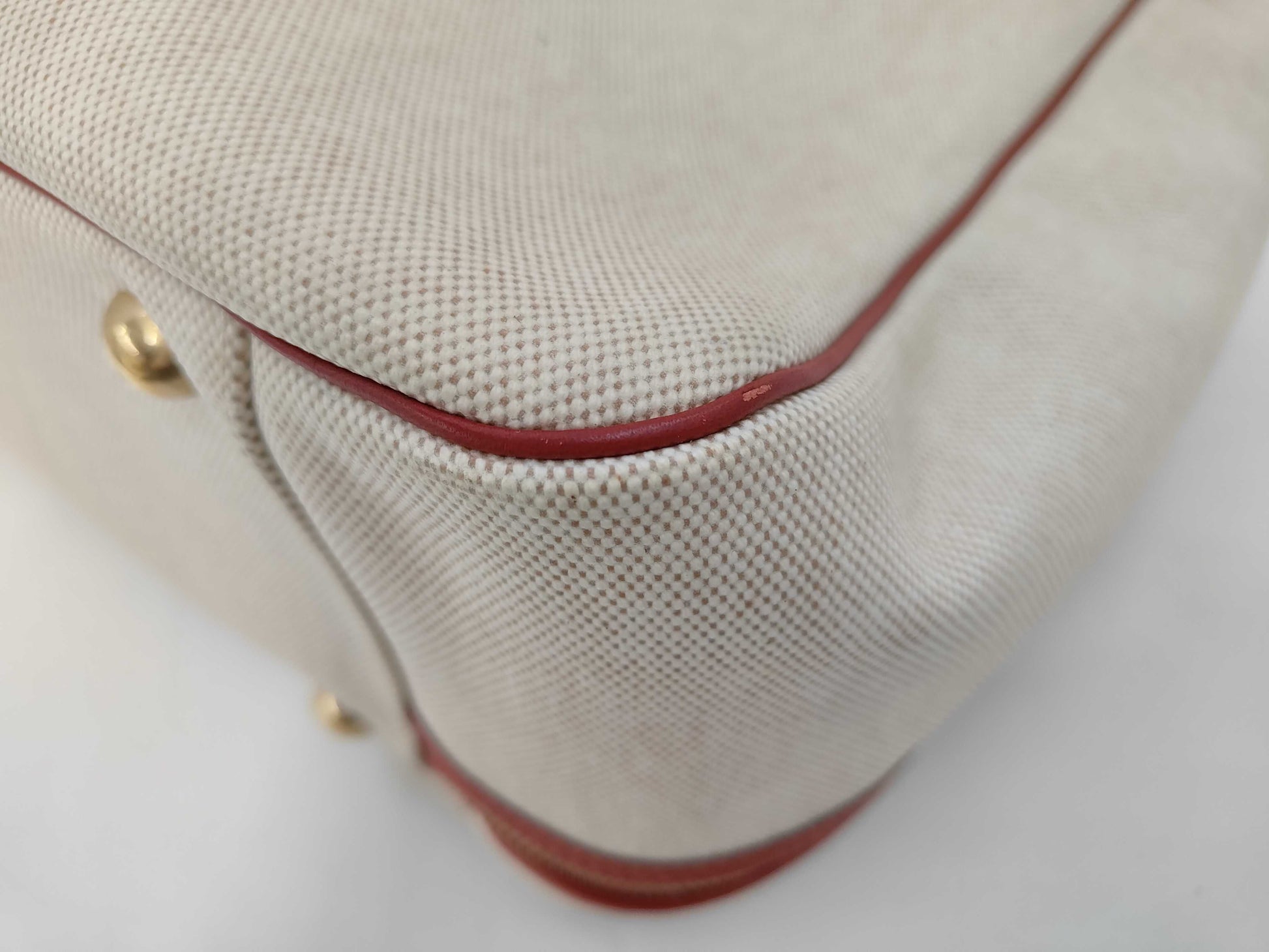 HERMES Victoria 50 Toile H Taurillon Boston Bag with Key Padlock and Cloche