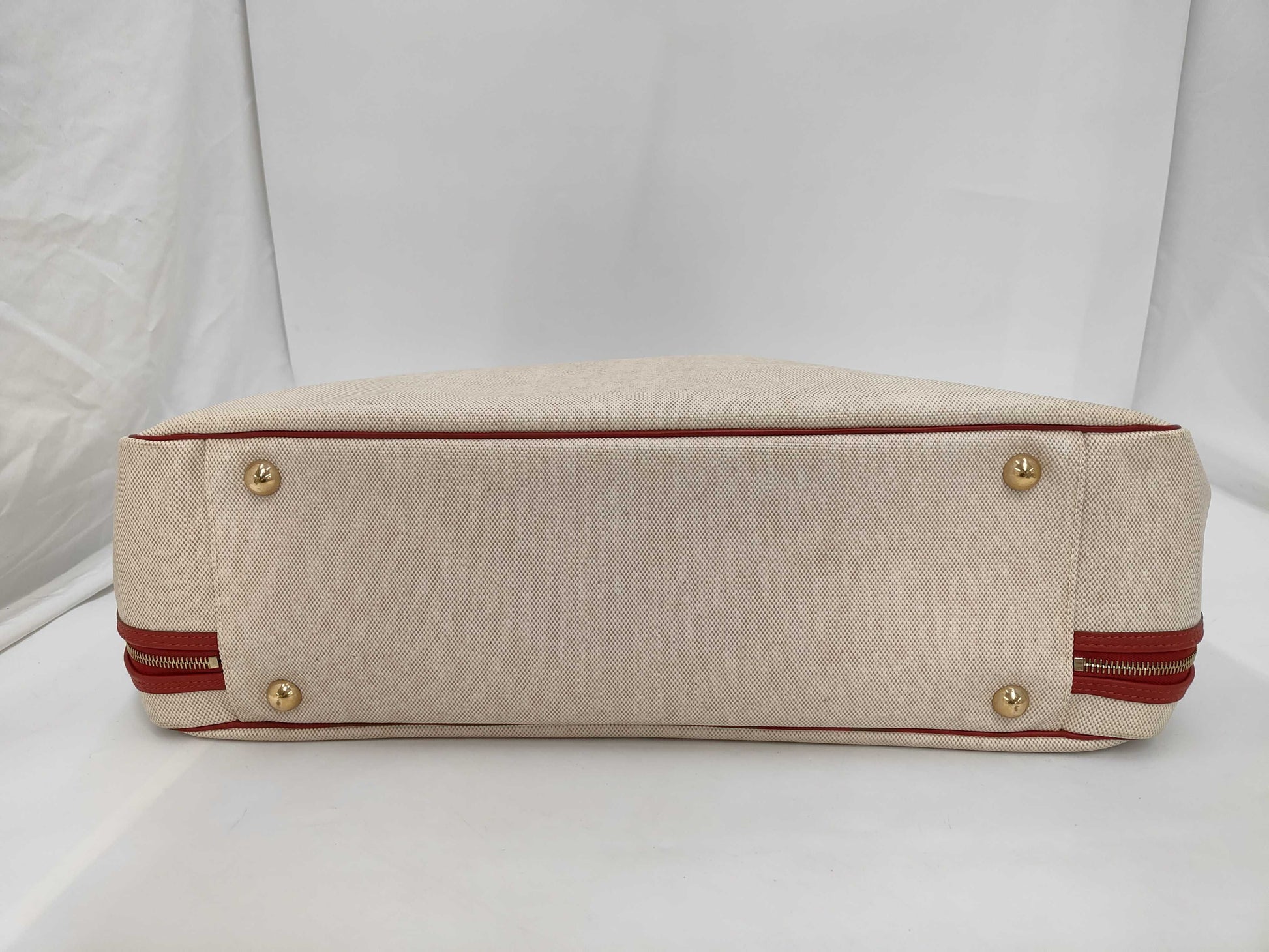 HERMES Victoria 50 Toile H Taurillon Boston Bag with Key Padlock and Cloche