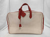 HERMES Victoria 50 Toile H Taurillon Boston Bag with Key Padlock and Cloche